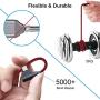 90 Degree Lightning Cable 10 FT Right Angle 3 Pack iPhone Charger Cable Charging and Syncing Cord Extra Long Nylon Braided for iPhone/iPad (Red Black,10Foot)