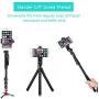 Puroma Universal Phone Holder for Tripod Cell Phone Tripod Mount Adapter Clip for iPhone 8 8plus X, 7 7plus 6 6s 6plus, Samsung, Huawei P9 Honor 8 and More Phones, Selfie Monopod Adjustable Clamp
