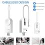 Wireless Charger 2 in 1 for iPhone/iWatch/Airpods Portable Adjustable Magnetic Cableless Compatible for AirPods/AirPods Pro/Apple Watch Series 5/4/3/2 & iPhone 11/11 Pro/XR/XS/XS Max/X/8/8 Plus/7