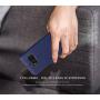 FYY [Genuine Leather Wallet Case for Samsung Galaxy S8+ Plus 2017, Handmade Flip Folio Wallet Case with Kickstand Card Slots Magnetic Closure for Samsung Galaxy S8+ Plus 2017 Navy Blue