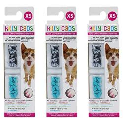 Kitty Caps Kitty Caps Nail Caps for Cats | Safe & Stylish Alternative to Declawing for Cats | Kitty Nail Caps Stop Snags and Scratches | Available in Multiple Sizes, Styles, and Colors