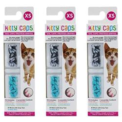 Kitty Caps Kitty Caps Nail Caps for Cats | Safe & Stylish Alternative to Declawing for Cats | Kitty Nail Caps Stop Snags and Scratches | Available in Multiple Sizes, Styles, and Colors