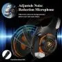 Pro Gaming Headset for PC PS4 Xbox One Surround Sound Over-Ear Headphones with Mic LED Light Bass Surround Soft Memory Earmuffs for Computer Laptop Switch Games Kid’s Boy’s Teen’s Gifts