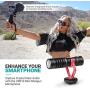 Movo Smartphone Video Kit V1+ Vlogging Kit with Tripod, Grip, Shotgun Microphone, LED Light and Wireless Remote - YouTube Equipment Compatible with iPhone, Android Samsung Galaxy, Note - Vlogging Gear