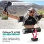 Movo Smartphone Video Kit V1+ Vlogging Kit with Tripod, Grip, Shotgun Microphone, LED Light and Wireless Remote - YouTube Equipment Compatible with iPhone, Android Samsung Galaxy, Note - Vlogging Gear