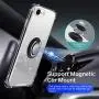 ANSIWEE iPhone SE 2020 Case, iPhone 8 Case, Metal Ring Kickstand Work with Magnetic Car Mount Designed Case Drop Protection Bumper and Clear Hard Back Cases for iPhone SE 2nd 4.7 Inch Crystal Clear ANSIWEE iPhone SE 2020 Case, iPhone 8 Case, Metal Ring Kickstand Work with Magnetic Car Mount Designed Case Drop Protection Bumper and Clear Hard Back Cases for iPhone SE 2nd 4.7 Inch Crystal Clear