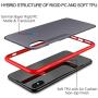Meifigno Magic Series iPhone X Case, iPhone Xs Case, [Certified Military Protection][Agile Button], Translucent Matte PC with Soft Edges, Shockproof Protective Cover for Apple iPhone X/Xs 5.8", Red
