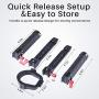 UURig DH13 Dual Handle Grip for DJI Ronin S/Ronin SC Camera Stabilizer, Cold Shoe Microphone/Light/Monitor Extension Position Adjustable