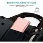 Portable Charger, BONAI 20000mAh Power Bank, Aluminum Polymer External Battery Pack, 4.0A Max Input 4-Port Output Compatible with iPhone X XS Max XR 8 7 6s Plus Galaxy S8 S7+ Note 8 -Rose Gold