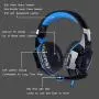 G2000 Stereo Gaming Headset for PS4 Xbox One, Bass Over-Ear Headphones with Mic, LED Lights and Volume Control for Laptop, PC, Mac, iPad, Computer, Smartphones, Blue(Blue) G2000 Stereo Gaming Headset for PS4 Xbox One, Bass Over-Ear Headphones with Mic, LED Lights and Volume Control for Laptop, PC, Mac, iPad, Computer, Smartphones, Blue(Blue)