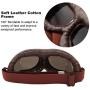 Peicees Vintage Helmet Goggles Motorcycle Goggles Bike Motorcross Pilot Goggle