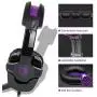 PS4 Gaming Headset with Mic Volume Control, SADES SA930 Stereo Headphone Compatible Mac PC Laptop Tablet Smartphone by AFUNTA-Black/Purple PS4 Gaming Headset with Mic Volume Control, SADES SA930 Stereo Headphone Compatible Mac PC Laptop Tablet Smartphone by AFUNTA-Black/Purple