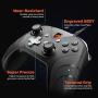 IFYOO X208 Wired PC Controller USB Gaming Gamepad Joystick for Computer & Laptop (Windows 10/8/7/XP, Steam), Android and PS3 - [3M Detachable USB Cable] Black