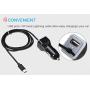 Apple Certified iPhone Lightning Car Charger for iPhone 11, X, XR, XS, 8, 8 Plus, 7, 7 Plus, 6S, 6S Plus, 6 Plus, SE, 5S, iPad Pro, iPad Air 2, Mini 4 with Extra USB Port (Black)