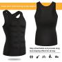 TAILONG Men Compression Shirt for Body Slimming Tank Top Shaper Tight Undershirt Tummy Control Girdle