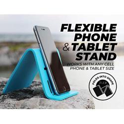 iFLEX Adjustable Cell Phone Stand and Tablet Stand for Work and Home – Flexible Phone Holder is The Perfect iPhone Stand for Video Calls and Holds Any Device – Non-Slip Grip, Strong and Durable