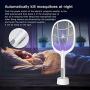 Indoor Electric Bug Zapper Racket，Mosquito Fly Killer Zapper，Mosquitoes Lamp & Racket 2 in 1，USB Rechargeable Electric Fly Swatter for Home and Outdoor Powerful Grid 3-Layer Mesh