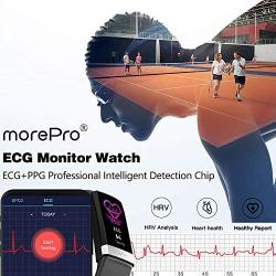 MorePro Fitness Tracker HRV,HD Color Screen Activity Tracker with Heart Rate Blood Pressure,Waterproof Health Watch,Sleep Monitor Pedometer Step Counter for Men Women Android iOS