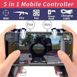 RAOEXI Mobile Game Controller Phone Gaming Triggers Handle Cooling Pad for iOS/Android Cellphones