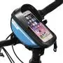 Bike Phone Front Frame Bag, Waterproof Touch Screen Bicycle Phone Case Holder, Cycling Handlebar Mount Storage Bag with Sun Visor for Phones Below 6.5 Inches Bike Phone Front Frame Bag, Waterproof Touch Screen Bicycle Phone Case Holder, Cycling Handlebar Mount Storage Bag with Sun Visor for Phones Below 6.5 Inches