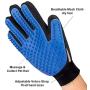 Pet Hair Remover Glove - Gentle Pet Grooming Glove Brush - Efficient Deshedding Glove - Massage Mitt with Enhanced Five Finger Design - Perfect for Dogs & Cats with Long & Short Fur - 1 Pack