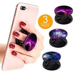 3 Pack New Version Phone Holder Galaxy Nebula Grip Stand Finger Holder for Smartphone and Tablets