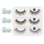 Magnetic Eyeliner and Lashes Magnetic Eyelashes Kit False Lashes 3 pairs with Tweezers - Comes With Applicator - No Glue Needed