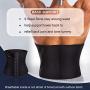 Wonderience Men Waist Trainer Slimming Body Shaper Belt Support Underwear Sweat Weight Loss Corset