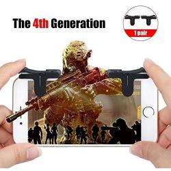 G-Dreamer Mobile Game Auxiliary Controller, L1/R1 Sensitive Controller and Aim Buttons for PUBG, Knives Out and Rules of Survival, Compatible with Android and iOS Smart Phone（1 Pair）