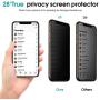 OTAO Privacy Screen Protector for iPhone 11 Pro/iPhone X/XS 5.8inch True 28°Anti Spy Tempered Glass Full-Coverage (2 -Pack)