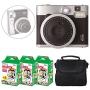 Fujifilm INSTAX Mini 90 Neo Classic Instant Camera (Black) + Fujifilm Instax Mini Instant Film (60 Exposures) + Camera Case – Deluxe Accessory Bundle