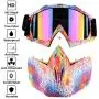 Outamateur Motorcycle Goggles Mask - Protective Glasses with Detachable Mask Adjustable Windproof Outdoor Mask Face Shield for Kids Youth Men Women Outamateur Motorcycle Goggles Mask - Protective Glasses with Detachable Mask Adjustable Windproof Outdoor Mask Face Shield for Kids Youth Men Women