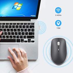 2.4G Ergonomic Wireless Portable Optical Mouse with USB Nano Receiver, 3 Adjustable DPI Levels for Laptop, Desktop, PC, Chromebook, Computer, Notebook