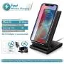 Wireless Charger,7.5W Fast Wireless Charging Stand Compatible iPhone 11/11 Pro/11 Pro Max/XS Max/XS/XR/X/8/8+,Charging Dock Organizer Compatible Apple Watch,AirPods-No AC Adapter Wireless Charger,7.5W Fast Wireless Charging Stand Compatible iPhone 11/11 Pro/11 Pro Max/XS Max/XS/XR/X/8/8+,Charging Dock Organizer Compatible Apple Watch,AirPods-No AC Adapter