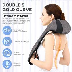 Massagers for Neck and Back Pain Relief,Shiatsu Shoulder Massager with Heat,Electric Cervical Massage Pillow with 8 Deep Tissue Massage Nodes for Waist,Foot,Legs,Body Muscle,Great Gifts for Men/Women