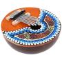 VGEBY1 7 Key Tuneable Coconut Shell Mbira Portable Kalimba Adjustable Finger Thumb Piano Musical Instrument (Random Pattern)