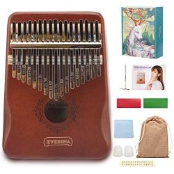 Kalimba 17 Keys Thumb Piano, Mbira Finger Piano，Which is The Portable Instrument Gift For Children And Adult Beginners.