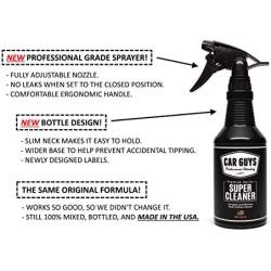 CarGuys Super Cleaner - Effective All Purpose Cleaner - Best for Leather Vinyl Carpet Upholstery Plastic Rubber and Much More! - 18 oz Kit