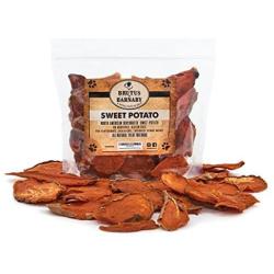 BRUTUS & BARNABY Sweet Potato Dog Treats- Dehydrated North American All Natural Thick Cut Sweet Potato Slices, Grain Free, No Preservatives Added, Best High Anti-Oxidant Healthy Dog Chew