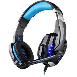 KOTION Each G9000 3.5mm Game Gaming Headphone, Over-Ear Headset Earphone with Noise Cancelling Microphone, LED Light, for Laptop/Tablet/Mobile Phones/ PS4