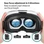 Virtual Reality Goggles for iPhone & Android Phones | 3D Virtual Glasses | AR/VR Headset Perfect Work with Max Size Smartphones | Eye-Safe Adjustable HD Quality Lenses (Premium) Virtual Reality Goggles for iPhone & Android Phones | 3D Virtual Glasses | AR/VR Headset Perfect Work with Max Size Smartphones | Eye-Safe Adjustable HD Quality Lenses (Premium)