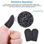 Finger Sleeves for Gaming, [12 Pack] Mobile Game Controller Finger Sleeve Sets Finger Cot Smooth Thin Anti-Sweat Breathable for Mobile Games, Compatible with iPhone/iPad/Android Phone and Tablet