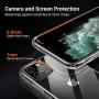 TORRAS Diamonds Clear iPhone 11 Pro Max Case, [Anti-Yellowing][Fully Protective] Slim Fit Shockproof Hard Plastic Back & Soft Silicone Bumper Phone Case Designed for iPhone 11 Pro Max, Transparent