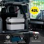 COSTWAY Car Refrigerator, Electric 12V/24V Car Cooler with 3 Levels, LCD Display, Shockproof Design, Travel RV Fridge for Home, Camping, Truck Party (44-Quart)