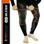 BLITZU Knee Compression Sleeve for Men & Women – Best Knee Brace Support for Running, Gym, Workout, Fitness, Weightlifting. Joint Pain Relief, Arthritis, ACL, Meniscus Tear and Injury Recovery
