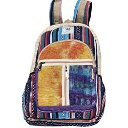 Unique Tie-dye Mini Hemp Backpack Small Back Pack Boho Backpack 100% Core Hemp| 100% VEGAN | Handmade with Love.