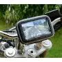 AccessoryBasics 360° Swivel Smartphone Bike Motorcycle Handlebar Mount w/Detachable Water Resistant 3D Touch Enable Case for iPhone 11 Pro XR XS MAX X 8 Galaxy S10 Note (Fits pole/bar up to 1.4 inch