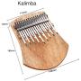 Anonyme Gecko 17 Key Kalimba Thumb Piano Finger Percussion Music K17NOTE