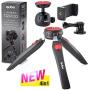 qubo Mini Tripod Camera Holder - Premium Tabletop Small Phone Tripod Mount for GoPro iPhone / Cell Phones Webcam Projector Compact DSLR - Hand Desktop Camera Tripod Stand Table