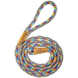 Wooflinen 7ft Ultra Reflective Fatty Series Premium Dog Slip Leash - Made from Large Gauge Mountain Climbing Rope - Make a Statement While Walking The Strongest of Pullers